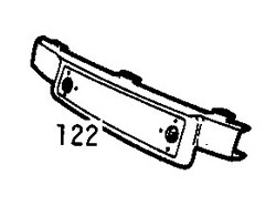 Audi 80 1991-1996 Front Number Plate Holder