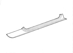 Rover Mini 1970-2000 MK3 Door Step Section - With Side Panel