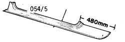 Rover Mini 1970-2000 MK3 Door Step Section - With Side Panel