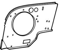 AUSTIN MINI MK3 (1970>) Half Inner Wing