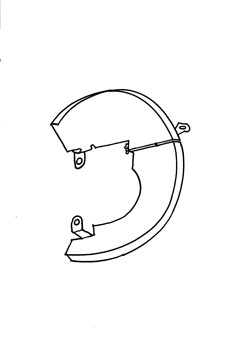 Brake Disc Cover - 12 - LH"