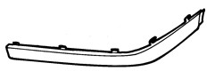 Front Bumper Moulding RH