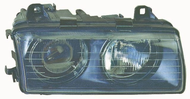 Headlamp Twin Manual Smooth RH