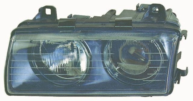 Headlamp Twin Manual Smooth LH