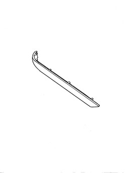 BMW E46 1998-2001 Saloon Rear Bumper Moulding (Outer) Section