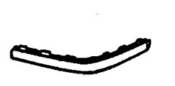 BMW 5 Series E34 1988-1994 Front Bumper Moulding