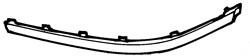 BMW 5 Series 1996-2003 (E39) Front Bumper Moulding Black L/H