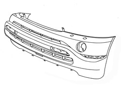 Front Bumper (With Moulding)