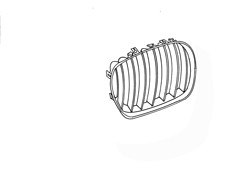 BMW X5 2004-2006 Front Grille Section (Titan)