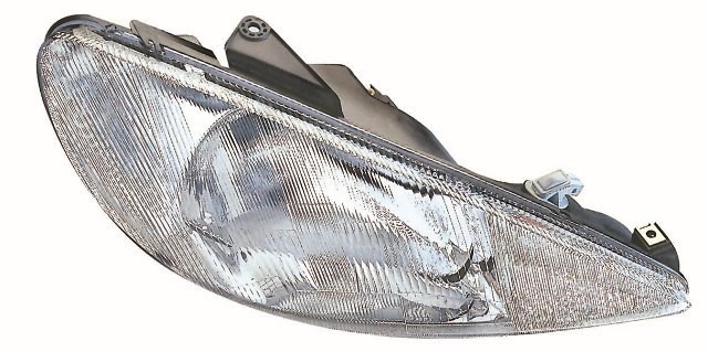 Peugeot 206 1998-2007 Headlamp Single Reflector Type R/H