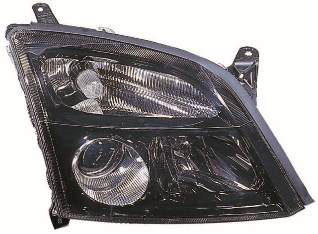 Headlamp Halogen Matt Black RH