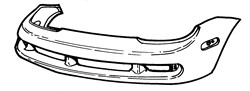 Chrysler Neon 1999-2002 Front Bumper