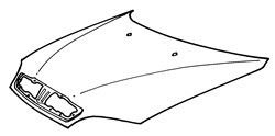 Daewoo Lanos 1998-2002 Bonnet
