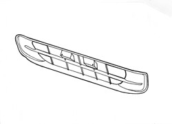 Fiat Punto 1999-2003 Front Bumper Grille (Centre Section/Petrol Automatic Models)