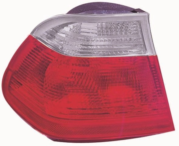 BMW 3 Series 1998-2001 Saloon Rear Lamp - Wing  - Red/Clear