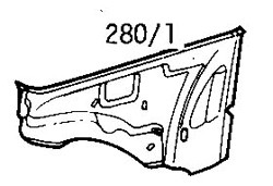 Ford Fiesta Mk1 1977-1983 Inner Front Wing Rear Section