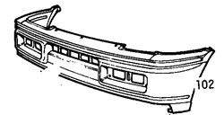 Ford Fiesta Mk3 1989-1995 Front Bumper Without Moulding XR2