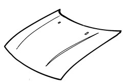 Ford Fiesta Mk4 1998-1999 Bonnet With Swage Lines