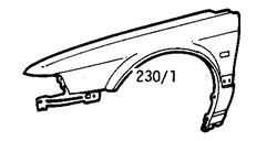 Honda Accord 1989-1993 Front Wing