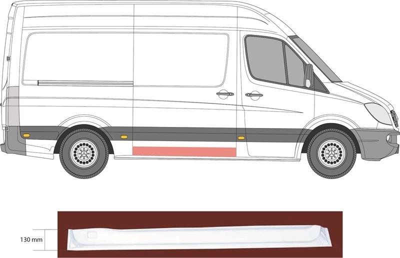 Mercedes Sprinter 2006 - 2018 sliding door body repair panel