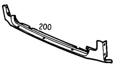 Jaguar XJ 1968-1973 Front Panel (Lower)