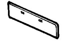 MG MGB (1962-1973) Rear Number Plate Holder (1962-1973)