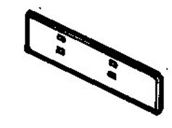 MG MGB (1973-1981) Rear Number Plate Holder - Stainless Steel (1973 - 1981)