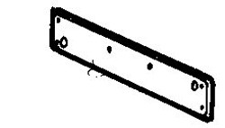 MG MGB-GT (1962-1981) Rear Number Plate Holder - Stainless Steel