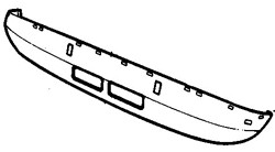 MG MGB (1972-1974) Front Panel - Lower (1972-1974)