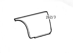 MG MGB (1962-1981) Front Wing Section Lower