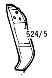 MG MGB (1962-1981) Door Latch Panel - B Post