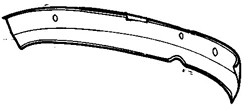 MG MGB (1962-1974) Rear Panel - Chrome Bumper (1962-1974)