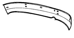 MG MGB (1975-1981) Rear Panel - Rubber Bumper (1975-1981)