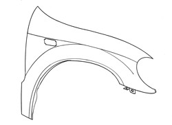 Mercedes M-Class 1998-2001 Front Wing