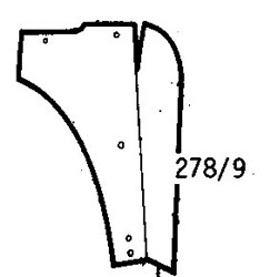 Morris Minor 1949-1973 Inner Front Wing Section - With Nuts