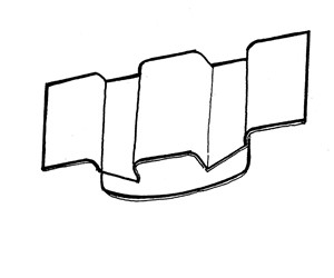 Morris Minor 1949-1973 Rebound Plate - Rear Bumper Strip