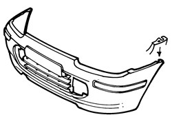 Front Bumper - Black