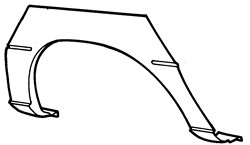 Vauxhall Astra 1984-1991 Rear Wheel Arch R/H
