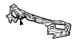 Vauxhall Astra F 1991-1997 Front Panel Upper Section Diesel/TD Models