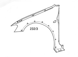 Front Wing RH - 16v Models