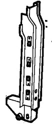 Land Rover Defender 82- Door Hinge Panel - Complete