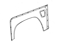 Land Rover Defender 82- Front Wing - No Indicator Hole