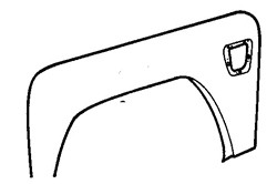 Land Rover Defender 82- Front Wing - No Indicator Hole