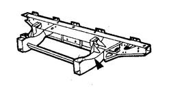 Land Rover Defender 90 82- Rear Crossmember - With Extension - 90 Models