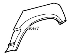 Seat Ibiza 1985-1991 Rear Wheel Arch