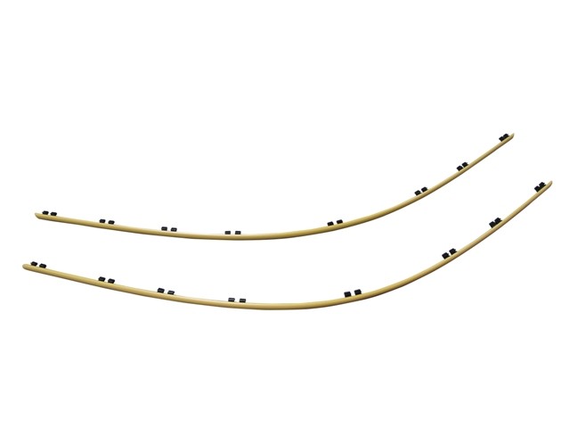 Front Bumper Moulding Set - Standard Models - Yellow