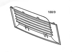 Ft Bumper Grille - 5 Slat - LH