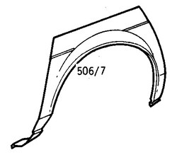 Toyota Corolla 1979-1982 Rear Wheel Arch