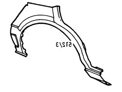 Toyota Corolla 1988-1992 Rear Wheel Arch R/H