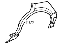 Toyota Corolla 1988-1992 Rear Wheel Arch L/H